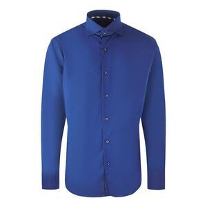 Aquascutum Mens Plain Long-Sleeved Shirt / Navy